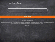 Tablet Screenshot of cabridgeenglish.org